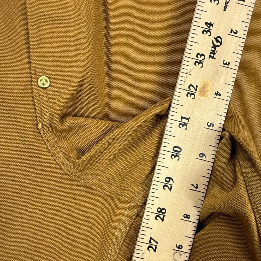 Carhartt Duck Bib Overalls Mens 40x32 Brown Canvas 6FB Workwear NWT NOS